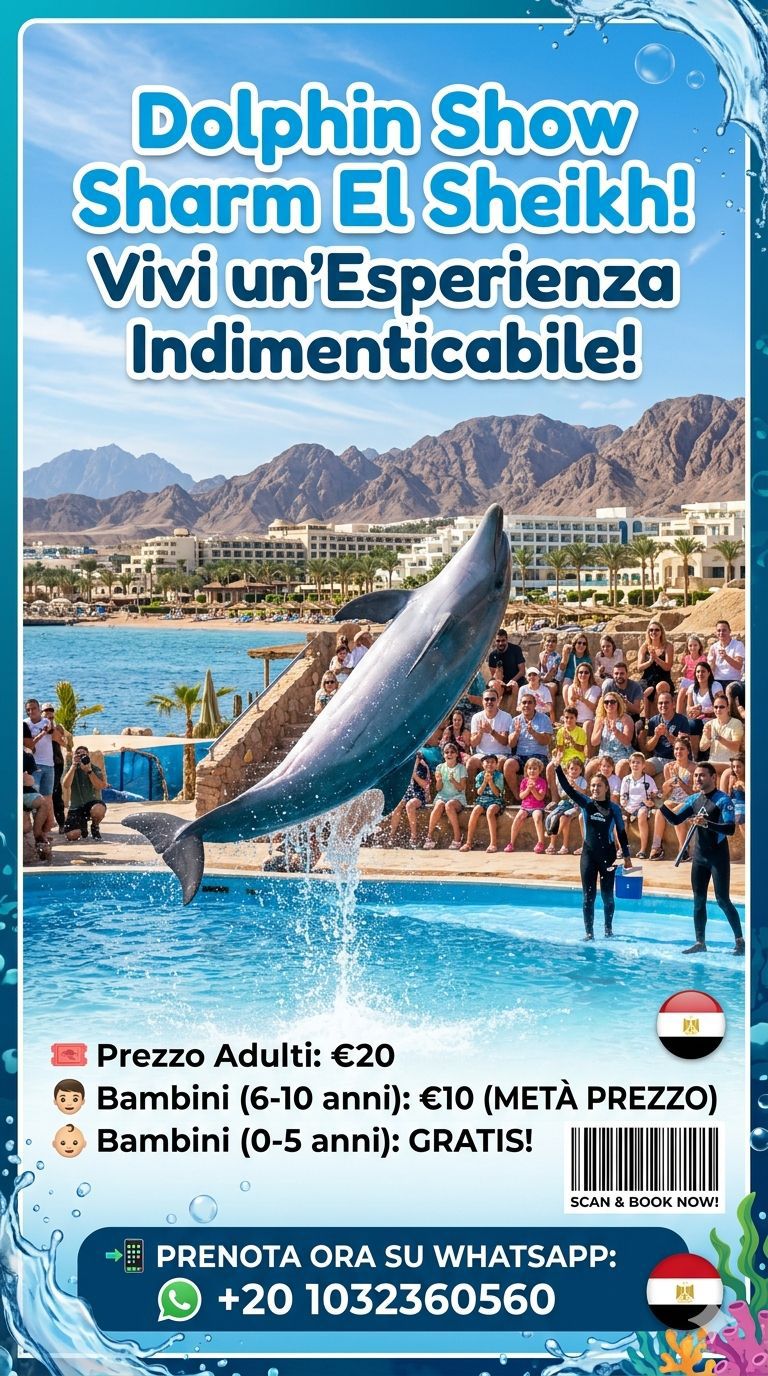 Vivi l’Incanto: Lo Show dei Delfini a Sharm El Sheikh!