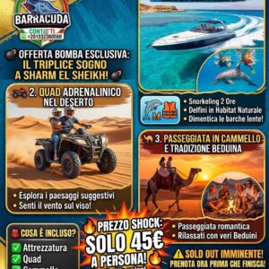 OFFERTA BOMBA ESCLUSIVA: IL TRIPLICE SOGNO A SHARM EL SHEIKH!